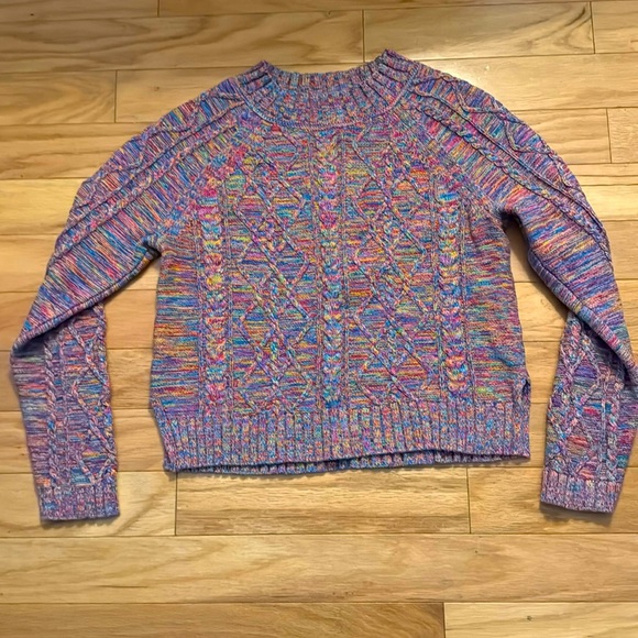 Gap | Women’s Crewneck | Multi Color | Cable Knit Sweater | Size S - Picture 1 of 4
